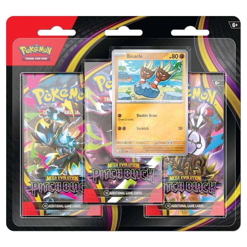 Pokemon TCG: Pitch Black 3-Pack Blister - Binacle, image 1 of 2