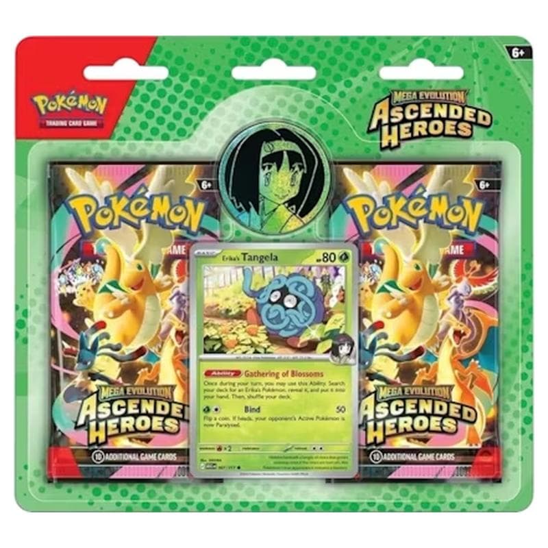 Pokemon TCG: Ascended Heroes 2-Pack Blister - Erika's Tangela, image 1 of 3