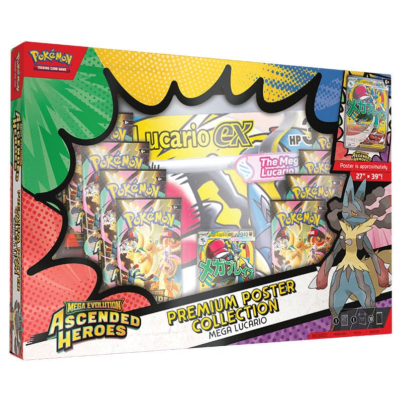 Pokemon TCG: Ascended Heroes Premium Poster Collection - Mega Lucario ex, image 1 of 5
